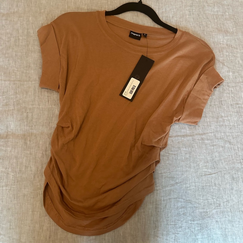 NWT Mono B Women's Clay Short Sleeve Tee